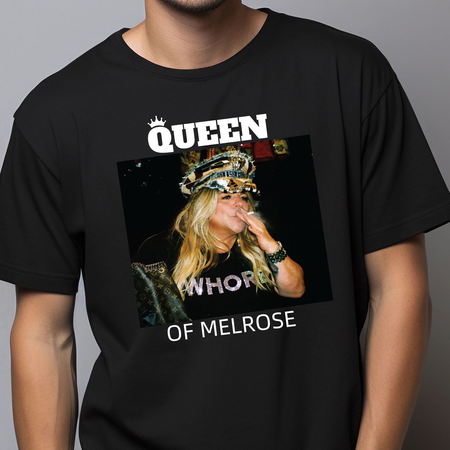 QUEEN OF MELROSE Portrait W**RE with a cigarette