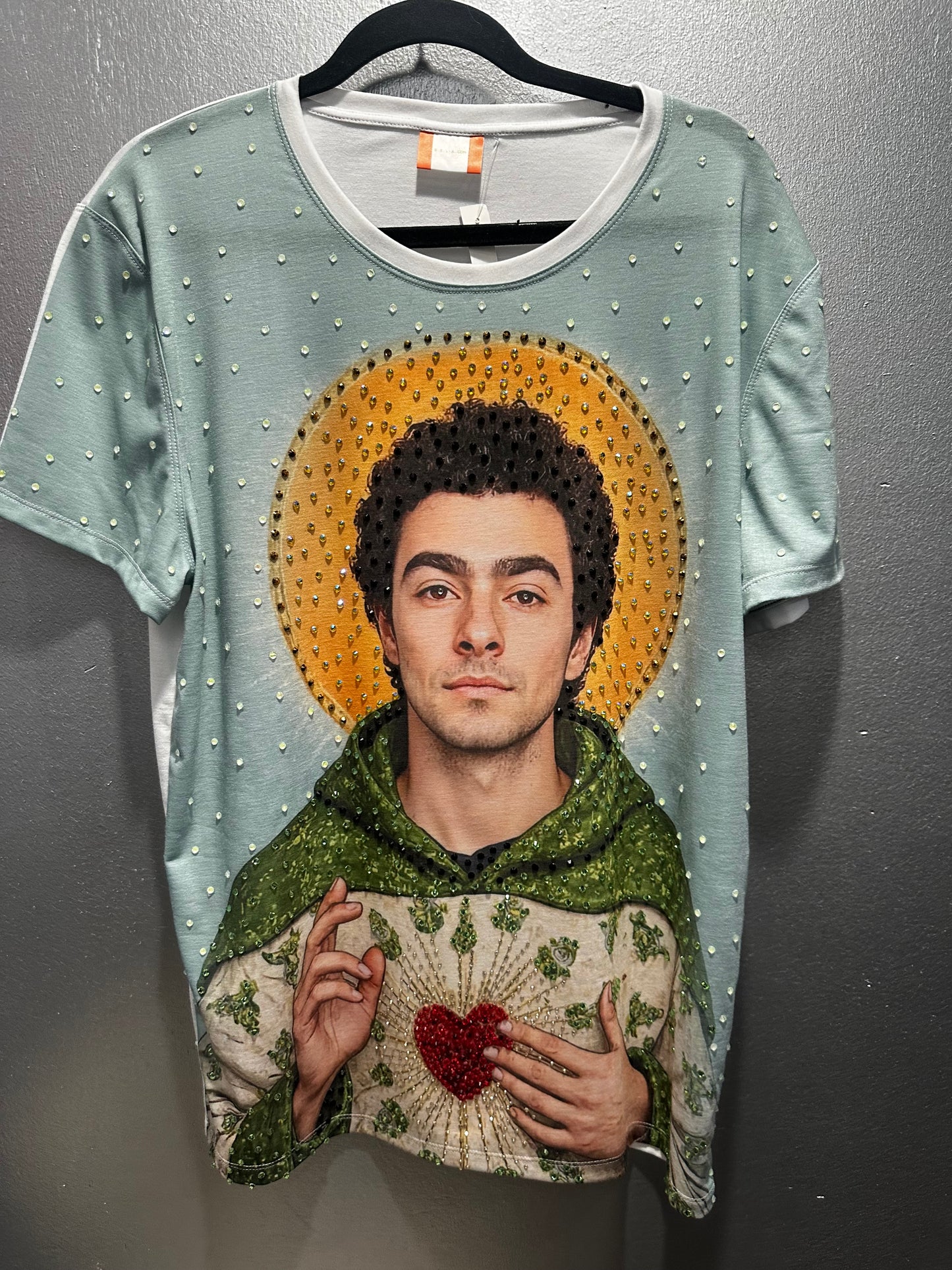 Luigi Mangione Tshirt Hand Blinged Fan Art
