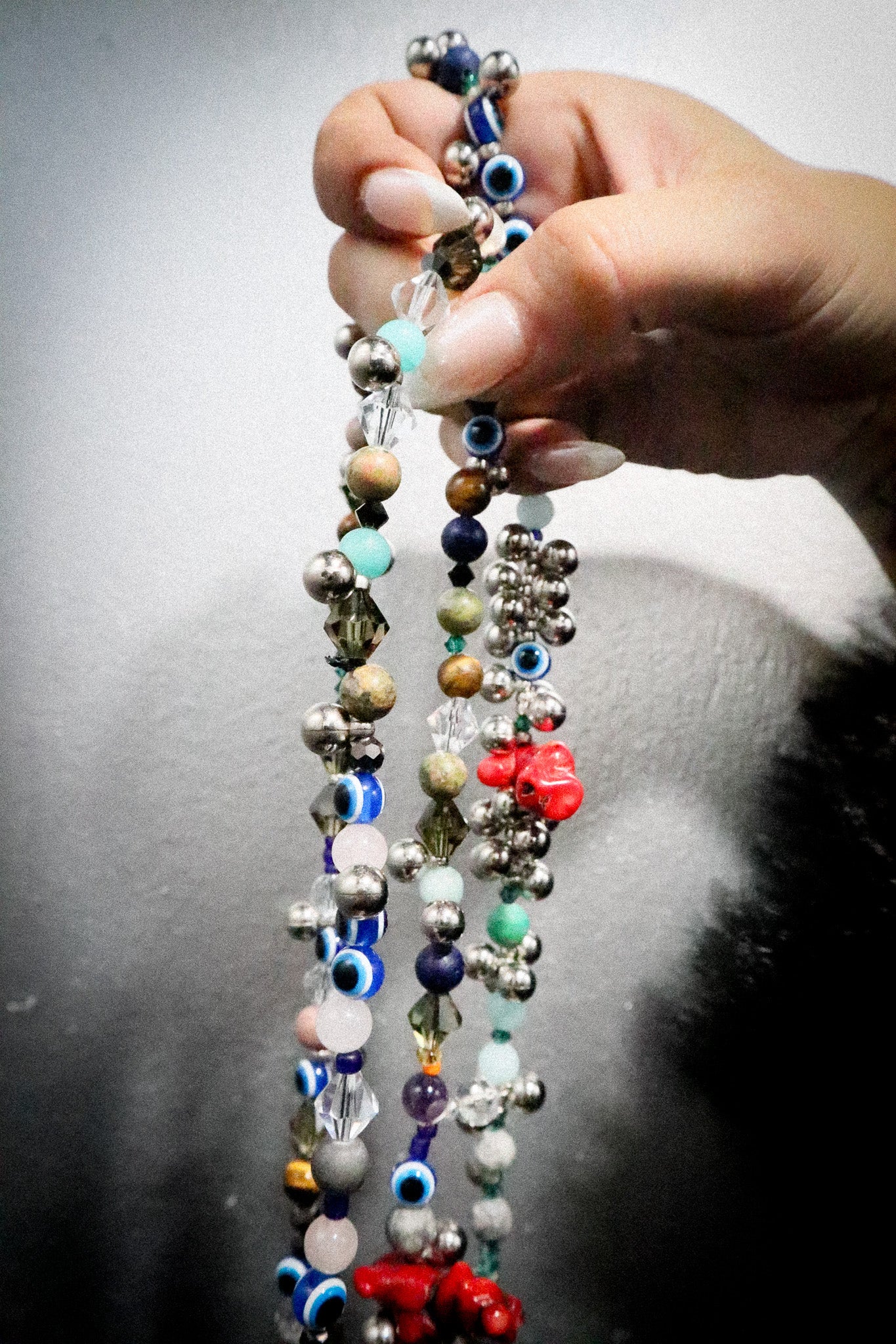 Eugenia Long Crystal Necklaces