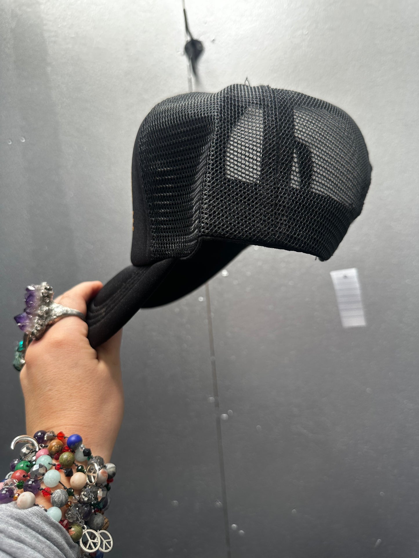QUEEN OF MELROSE GOLD TRUCKER HAT