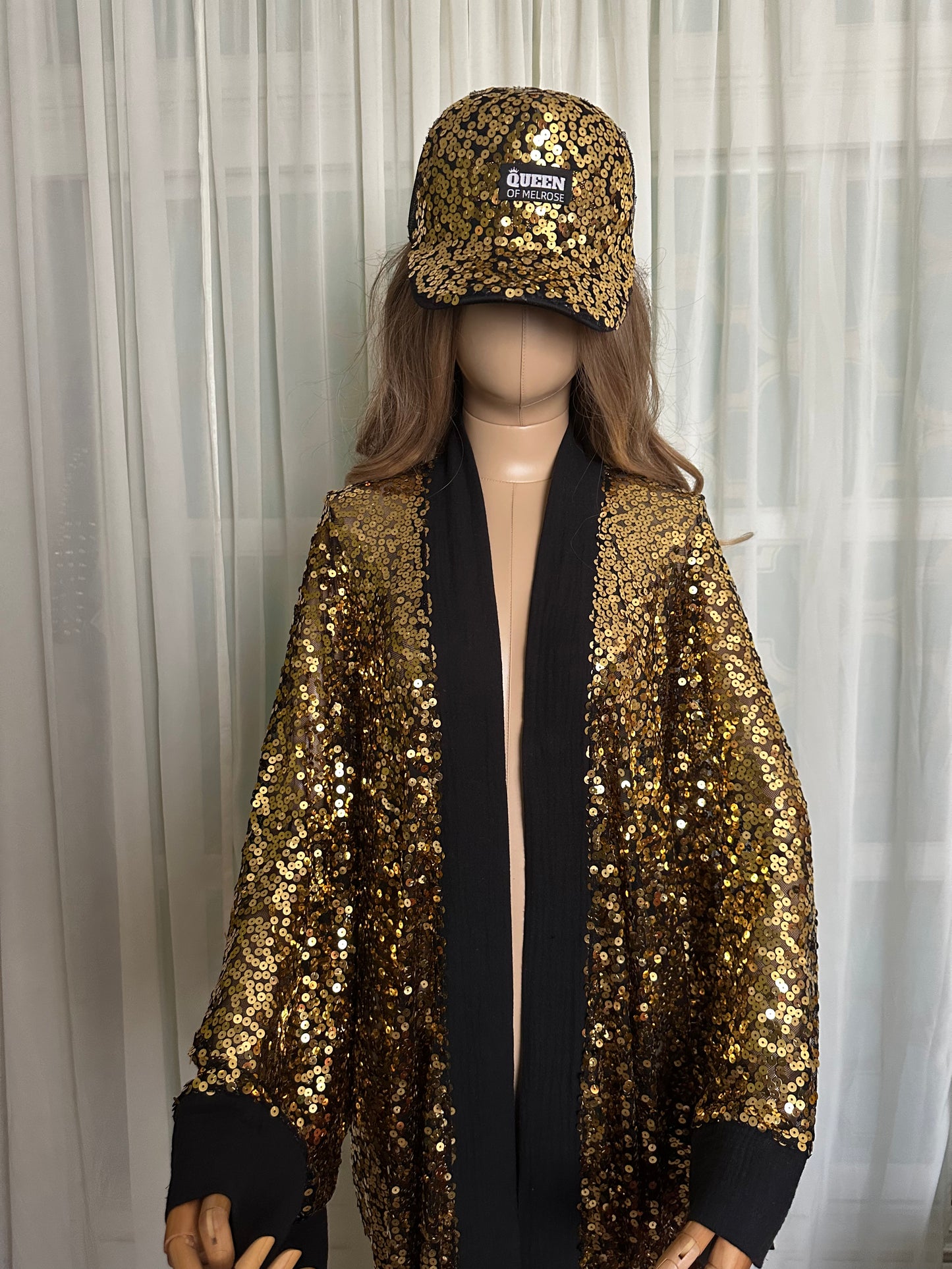 GOLD SEQUIN QUEEN OF MELROSE