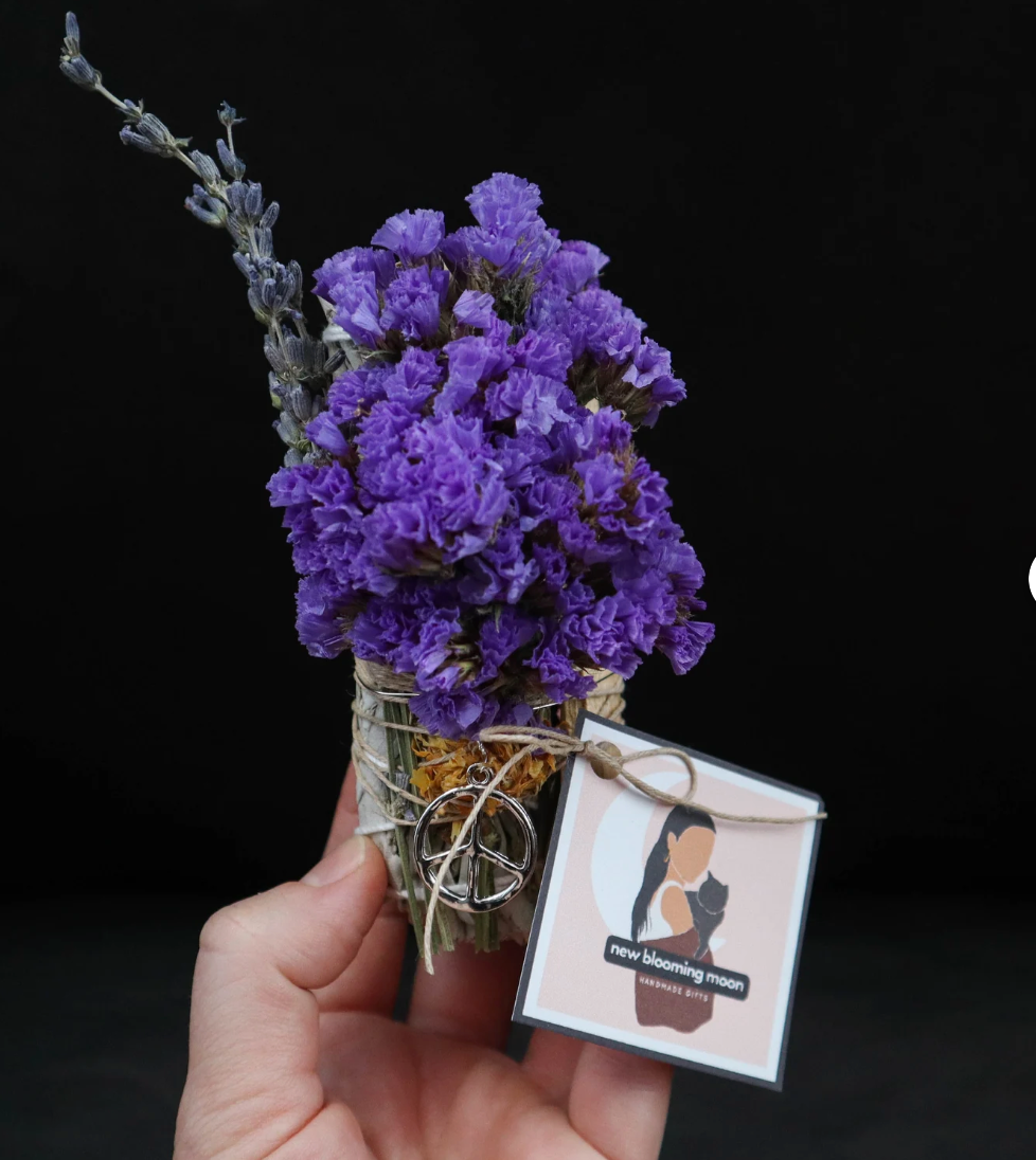Peace Sage Bundle with Amethyst crystal
