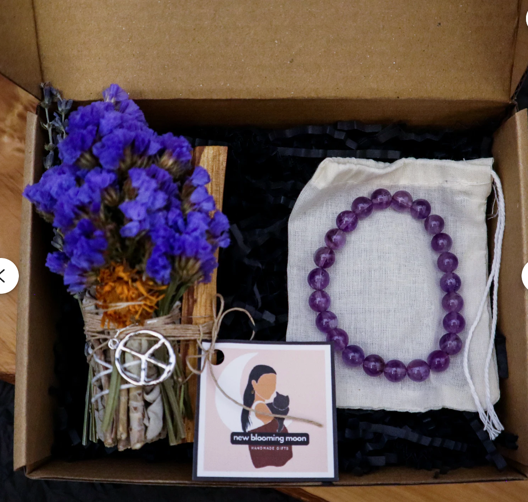 Peace Sage Bundle with Amethyst crystal