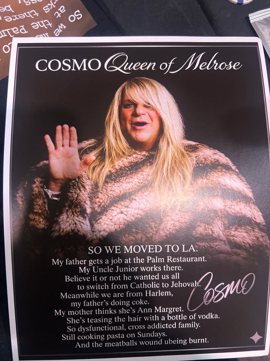 Photo and signed headshot