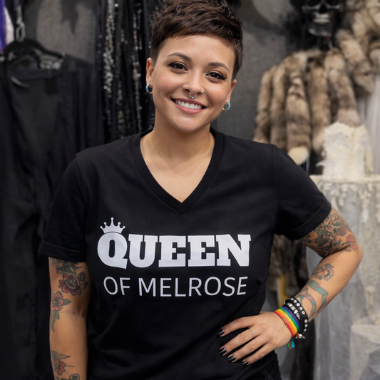 QUEEN OF MELROSE™ V-Neck Tee