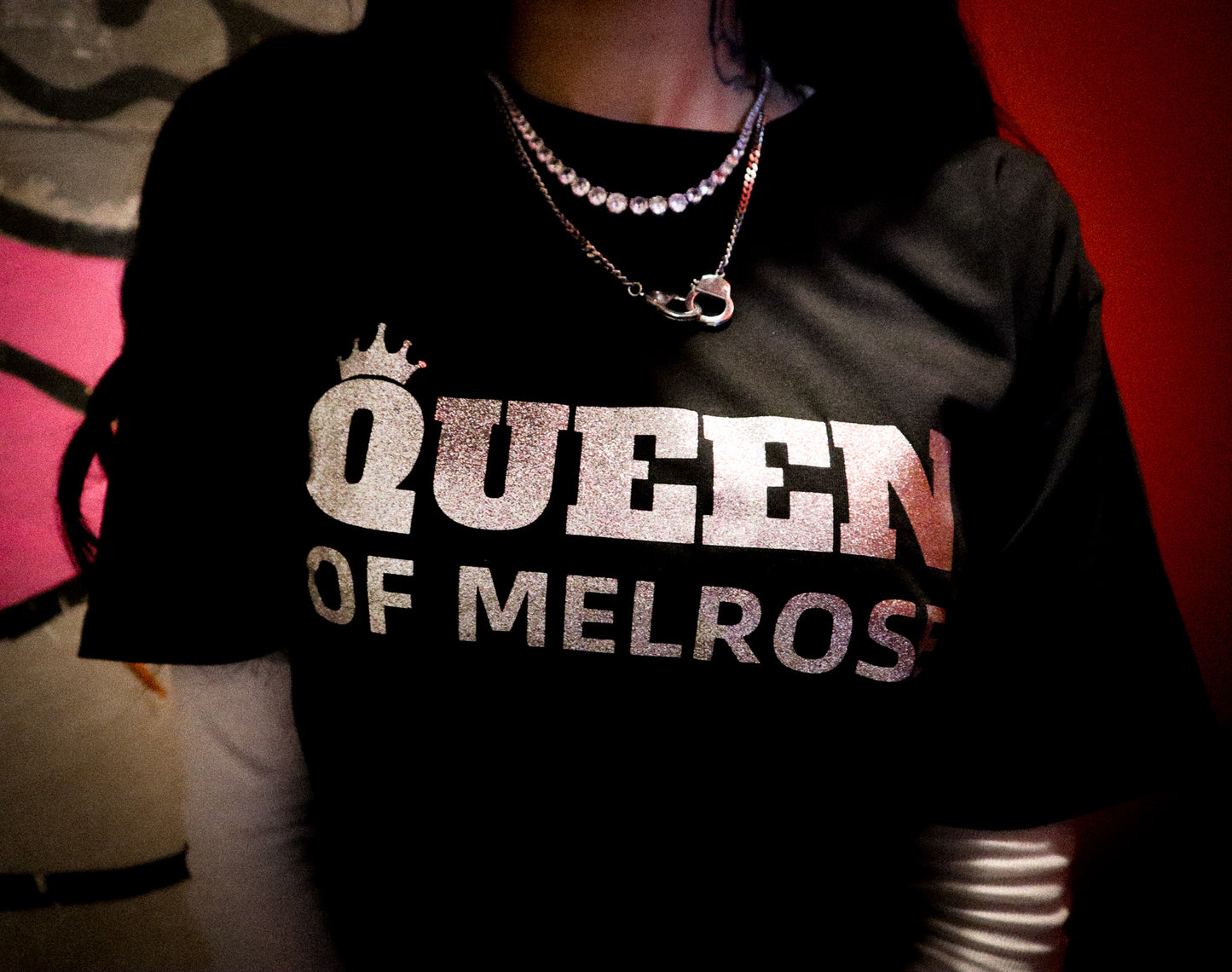 QUEEN OF MELROSE GLITTER T-Shirt