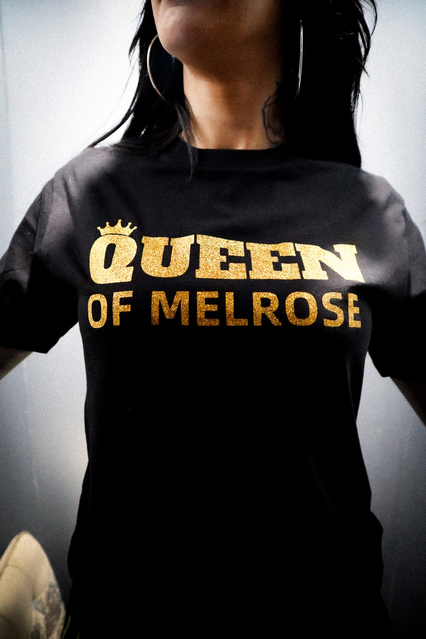 QUEEN OF MELROSE GLITTER T-Shirt