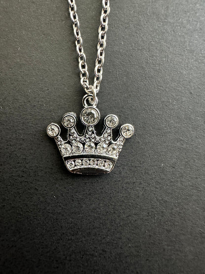 QUEEN AND SOBER CROWN NECKLACE