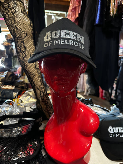 QUEEN OF MELROSE SILVER TRUCKER HAT