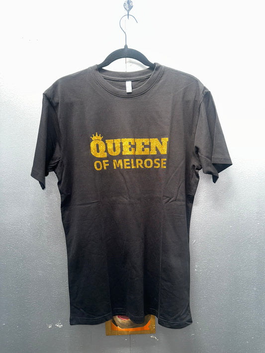 QUEEN OF MELROSE GOLD GLITTER T-Shirt