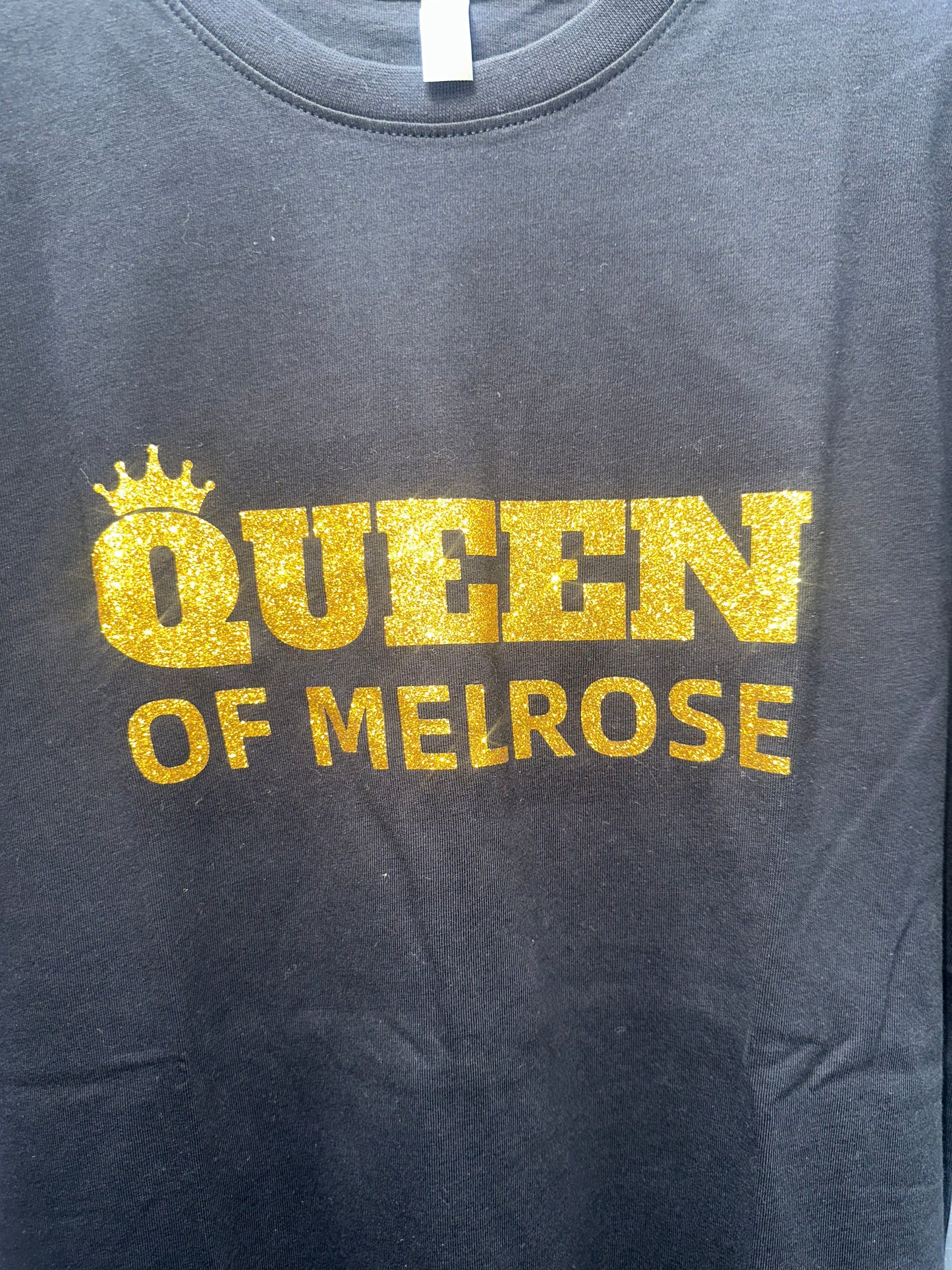 QUEEN OF MELROSE GOLD GLITTER T-Shirt