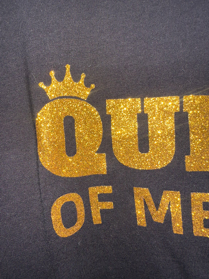 QUEEN OF MELROSE GOLD GLITTER T-Shirt