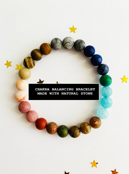 QUEEN AND SOBER CHAKRA BALANCING BRACELET