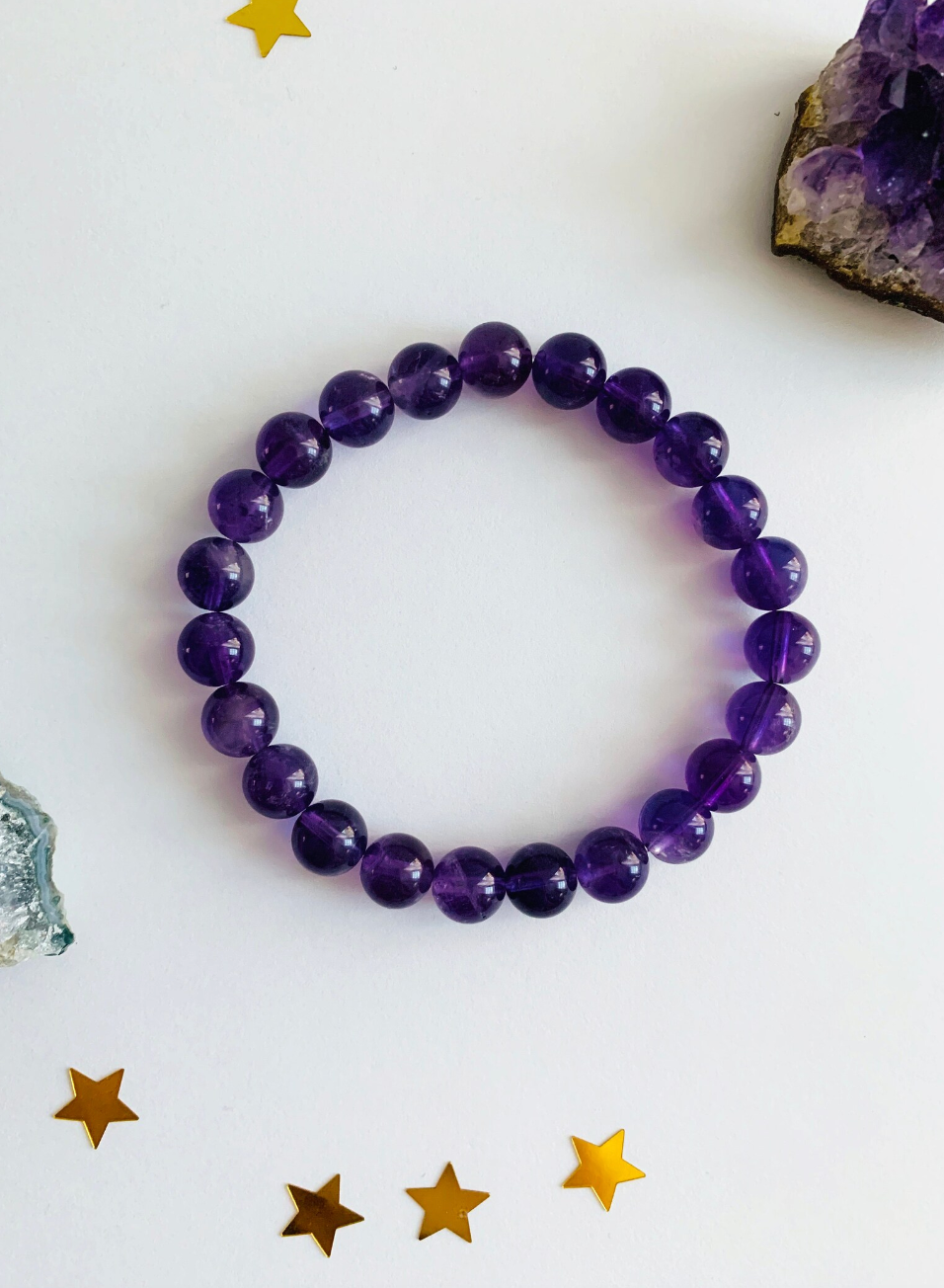 QUEEN AND SOBER AMETHYST BRACELET