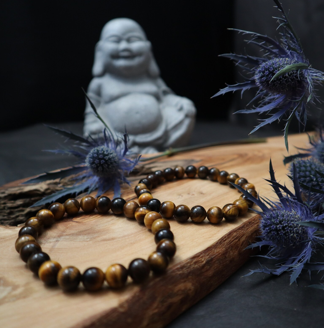 QUEEN AND SOBER TIGER EYE BRACELET