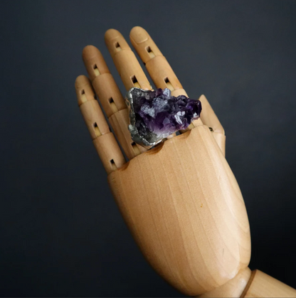 QUEEN OF MELROSE STATEMENT AMETHYST RING - HANDMADE